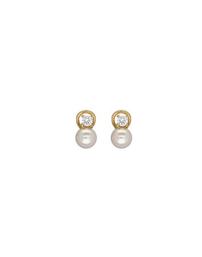 Selene white earrings