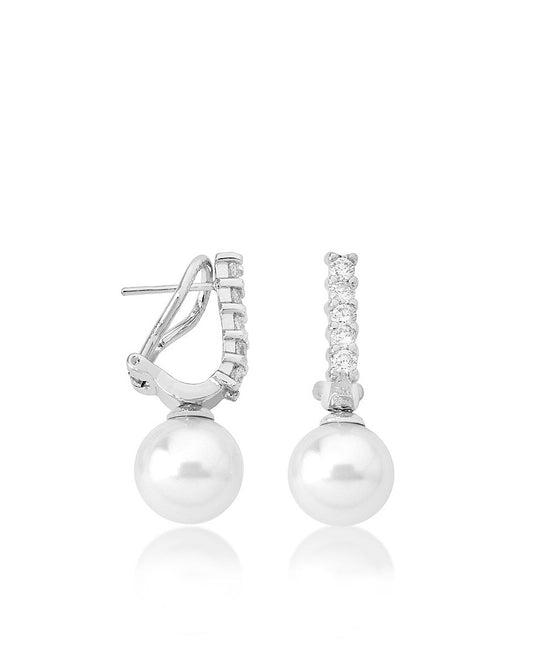 White Lilit earrings