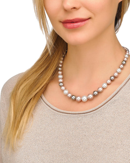 6-12mm Multicolor Lyra Pearl Necklace