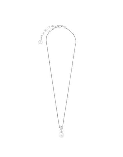 Selene Silver Pearl Necklace