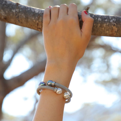 Bracelet Two White Pearls Tender