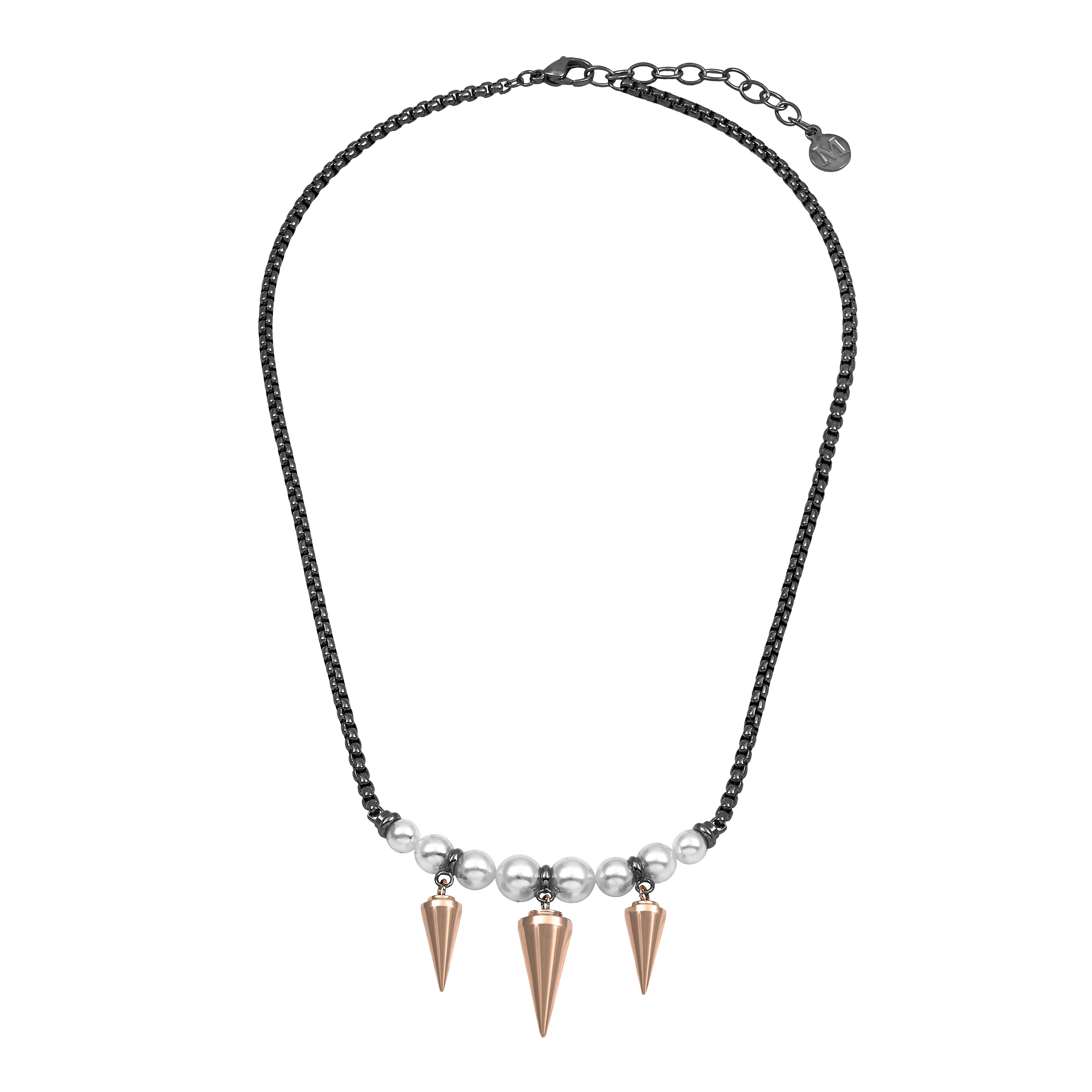 Why Not White Mixed Steel Necklace, Why Not Collection MAJORICA