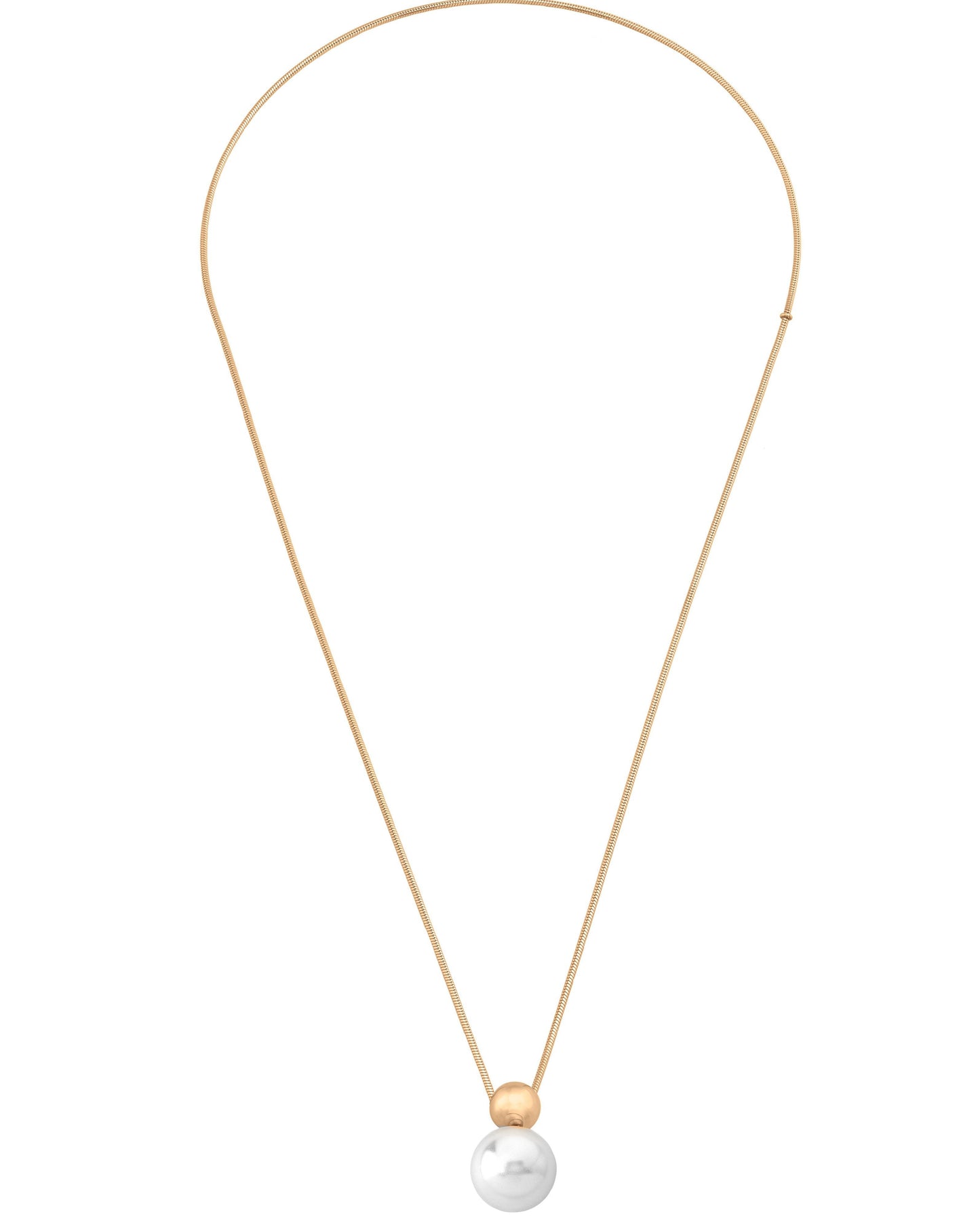 Aura Gold Pearl Necklace