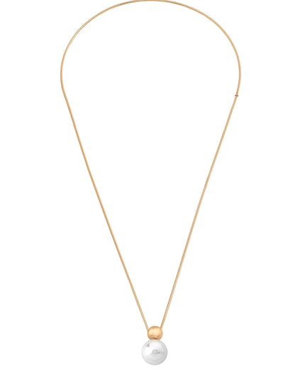 Aura Gold Pearl Necklace