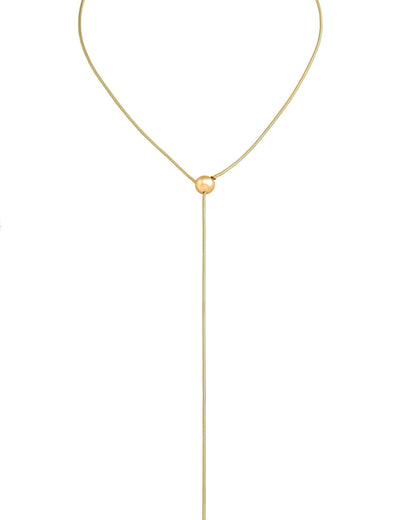 Aura Gold Pearl Necklace