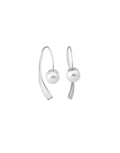 White Treble Clef Earrings