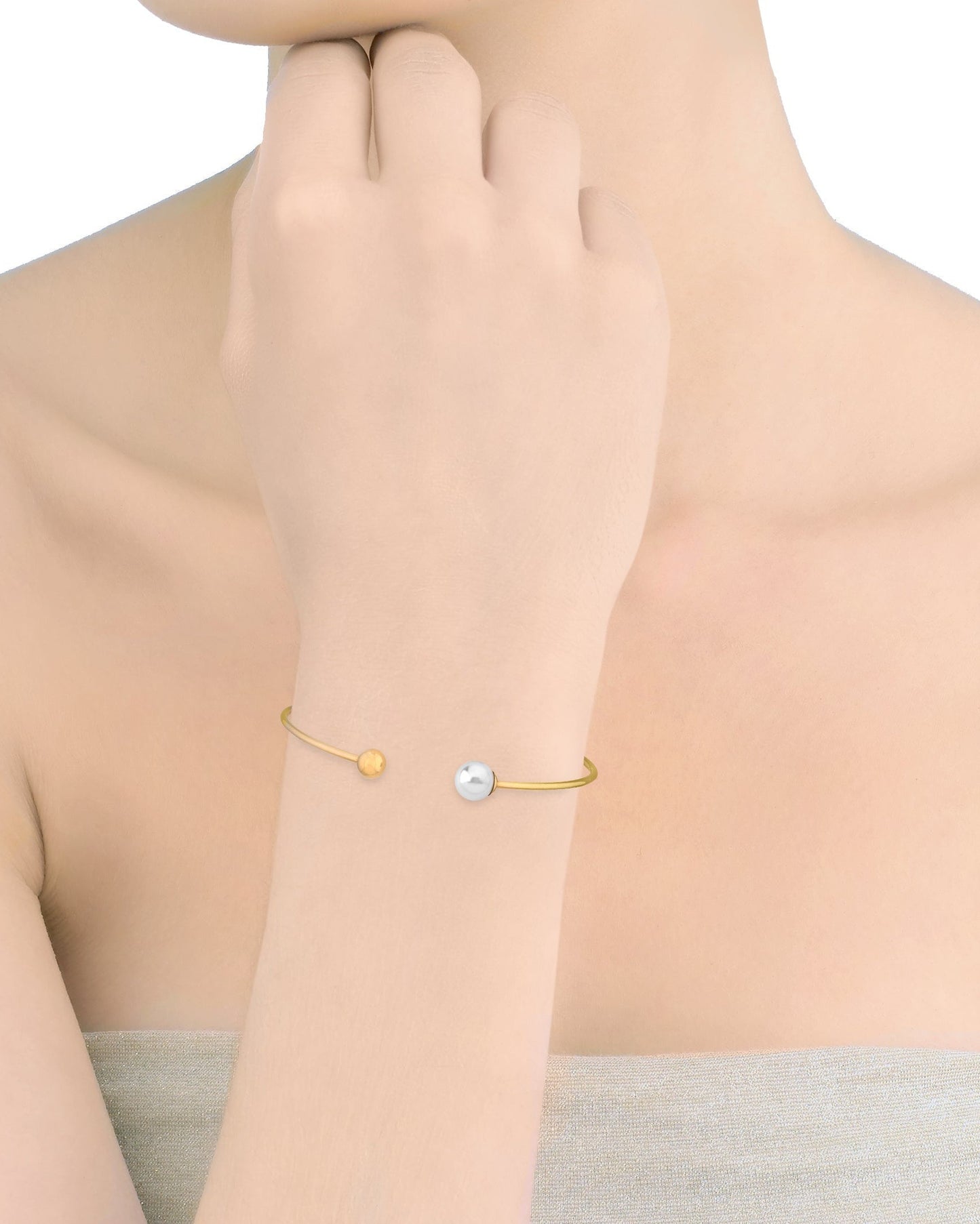 58mm Golden Aura Pearl Bracelet