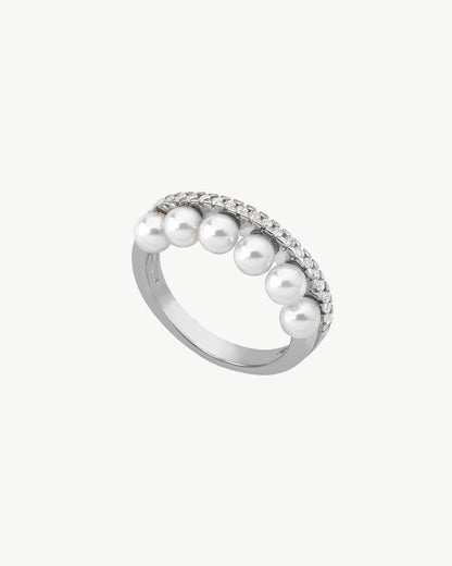 Anillo Perlas y Circonitas Exquisite