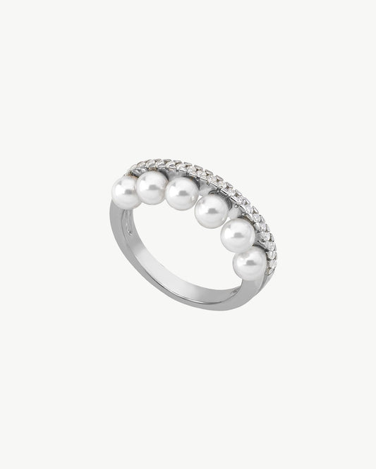 Anillo Perlas y Circonitas Exquisite