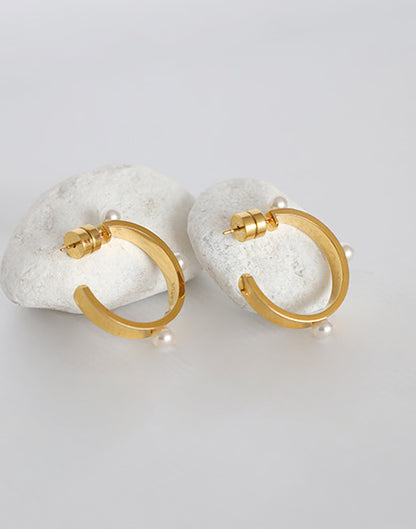 Bejart white earrings