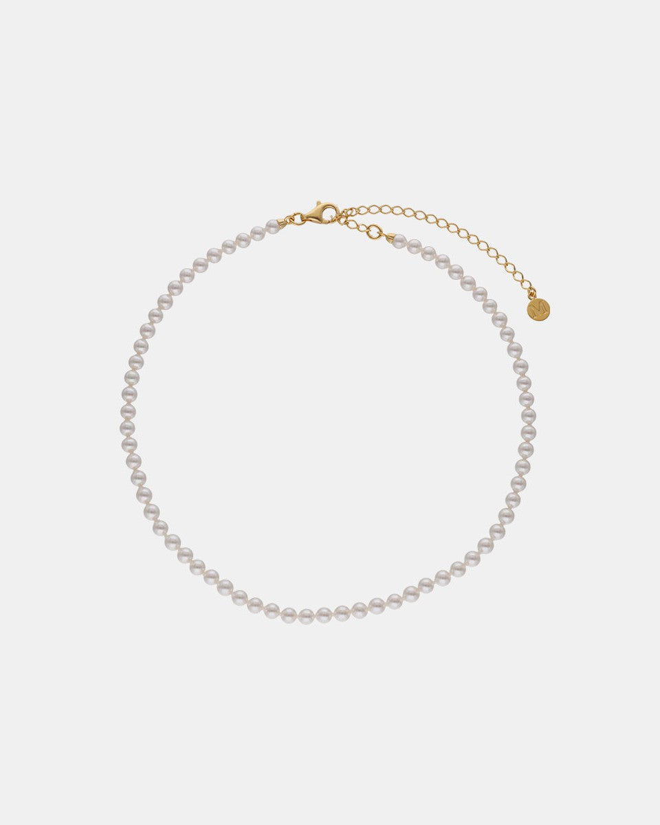 Ballet Gold 4mm Pearl Necklace