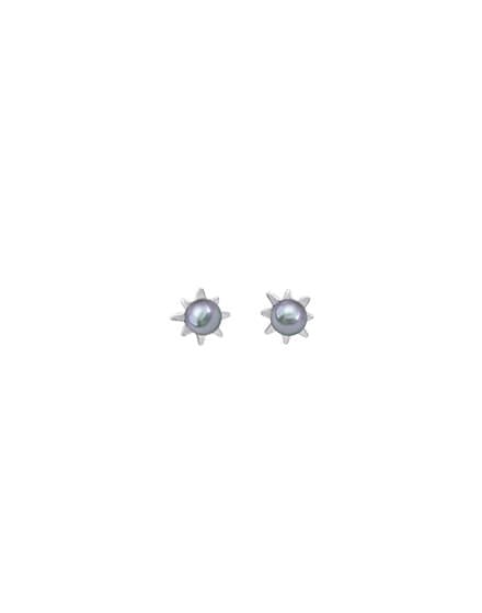 Pendientes Estrella Perla Gris Cies