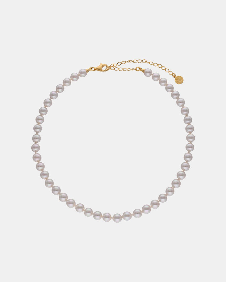 Ballet Gold 6mm Pearl Necklace