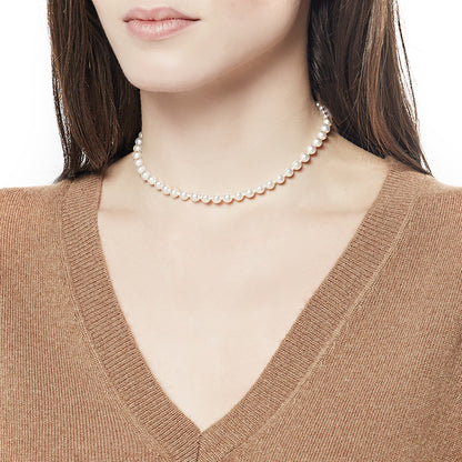 Ballet Gold 6mm Pearl Necklace