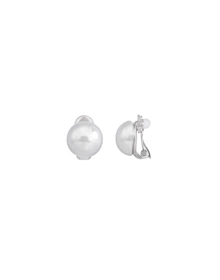 White Mabe earrings