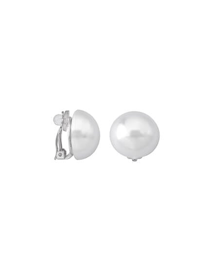 White Mabe earrings