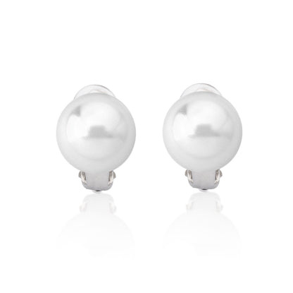 White Mabe earrings