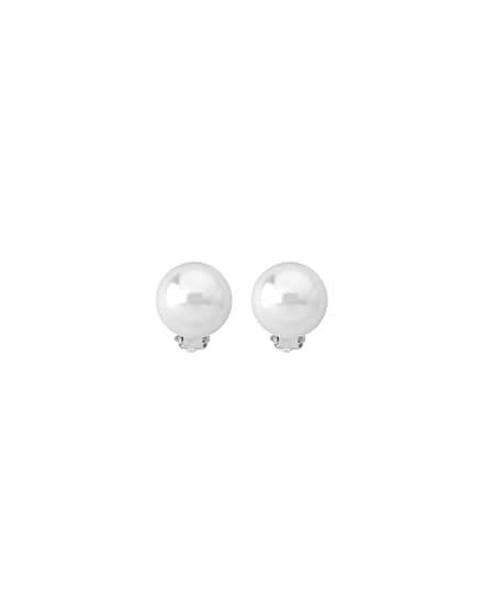 White Mabe earrings