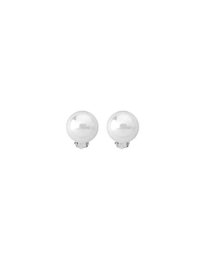 White Mabe earrings