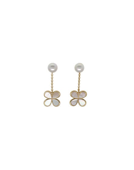 Ayanti white earrings