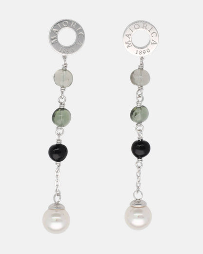 Long Grey Algaida Earrings