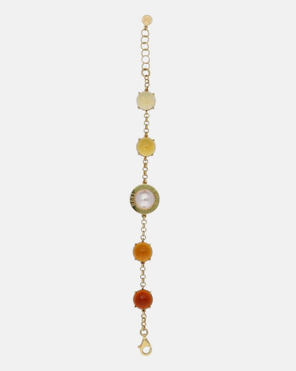 Algaida Amber Button Bracelet