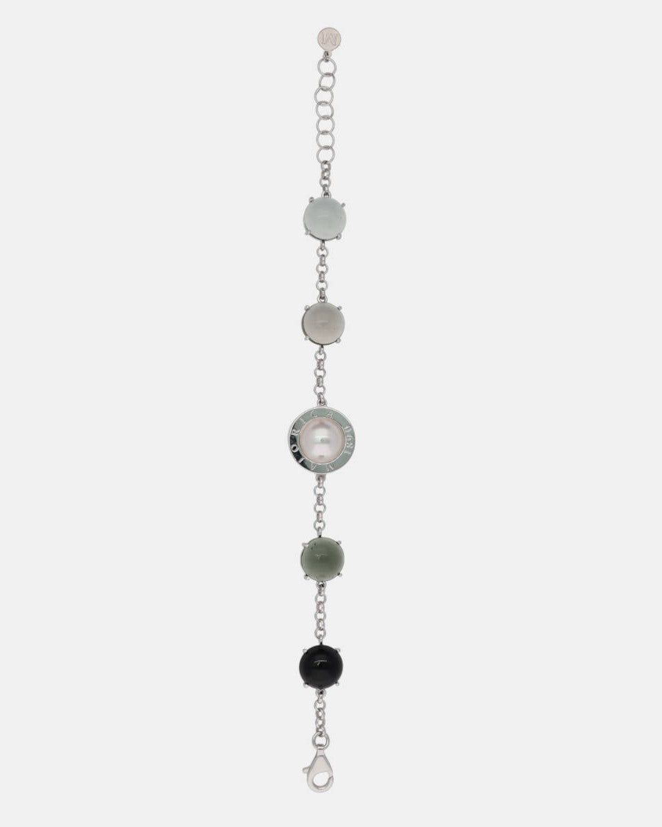 Algaida Grey Button Bracelet