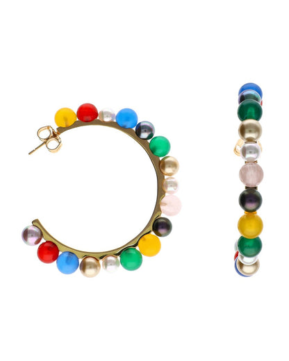 Tutti Frutti Hoop Earrings