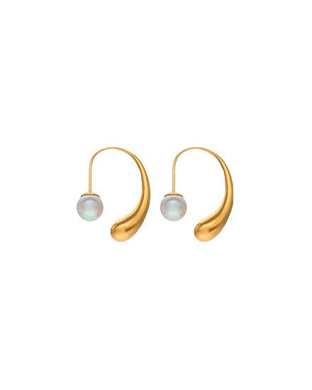 Pendientes Gota Dorados Juno