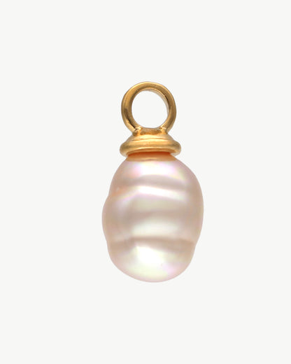 Pink cream pearl charm