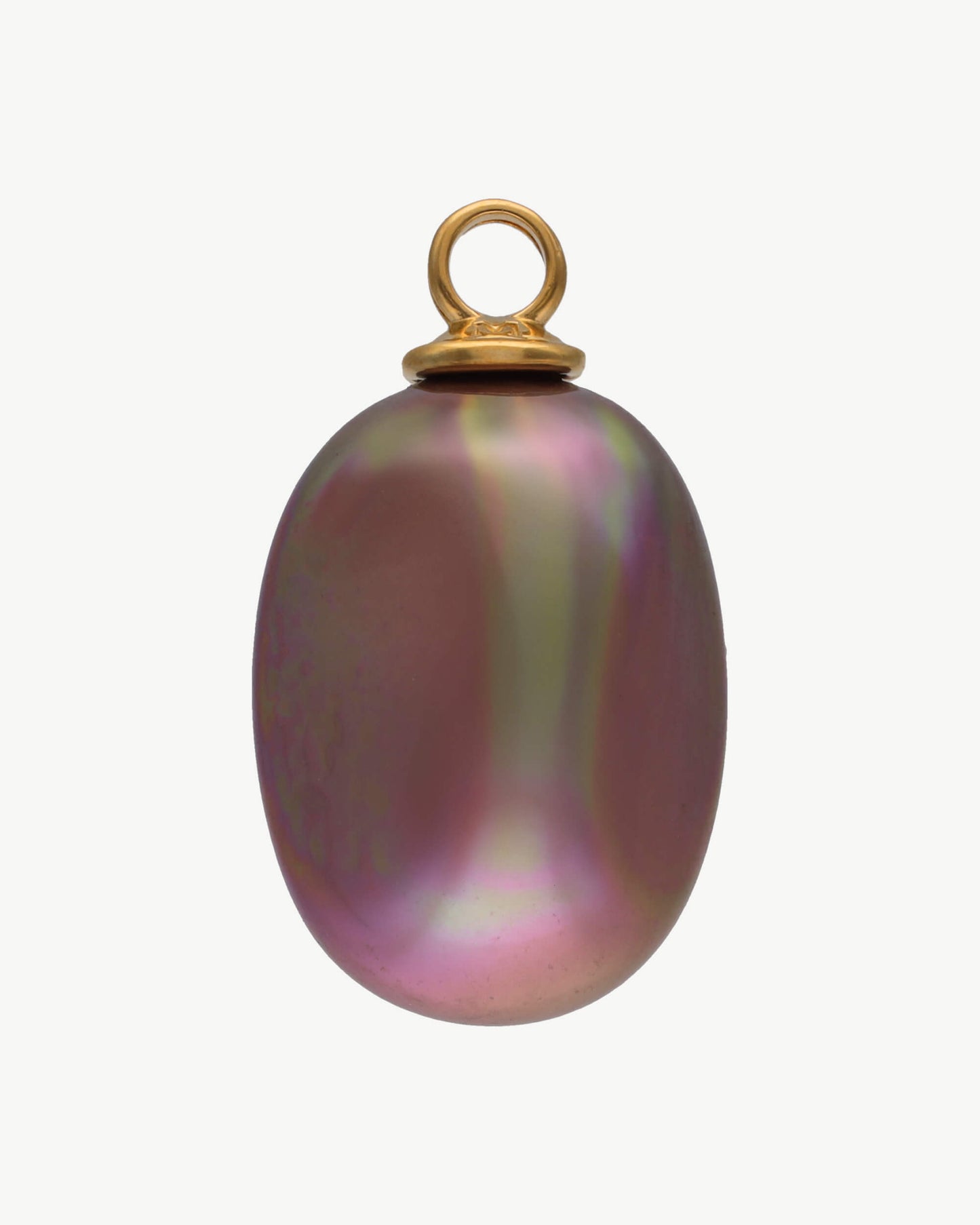 Aubergine pearl charm