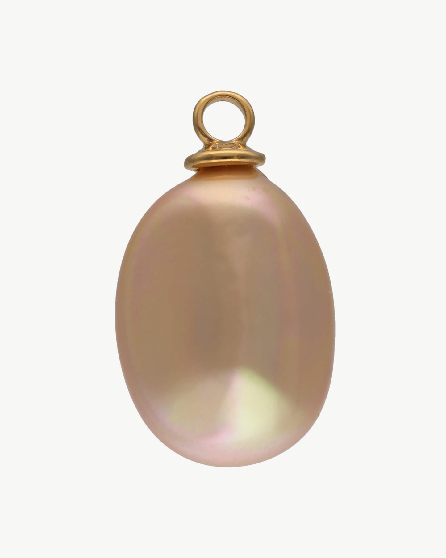 Salmon pearl charm