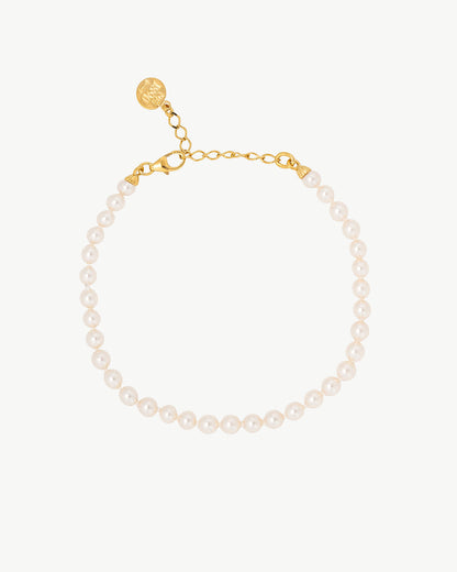 Ballet 4mm Gold Pearl Bracelet