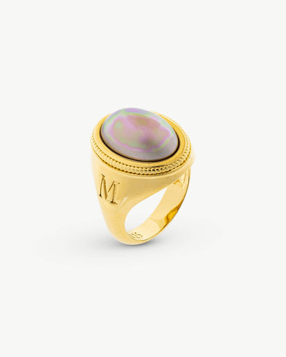 Aubergine Zale Signet Ring