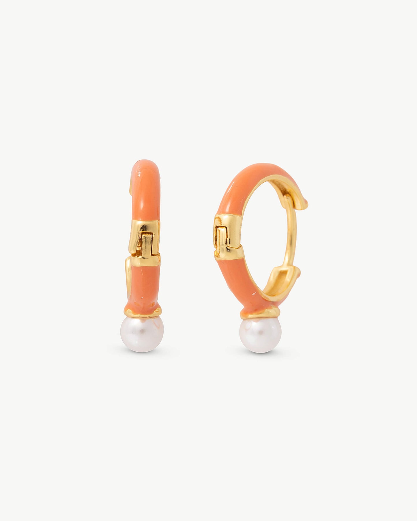 Color Pop Orange Hoop Earrings