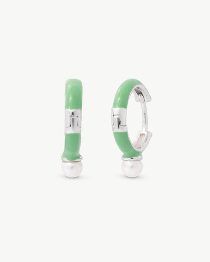 Color Pop Turquoise Hoop Earrings