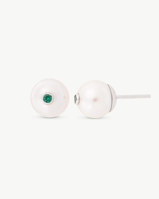 Color Pop Green Zirconia Earrings