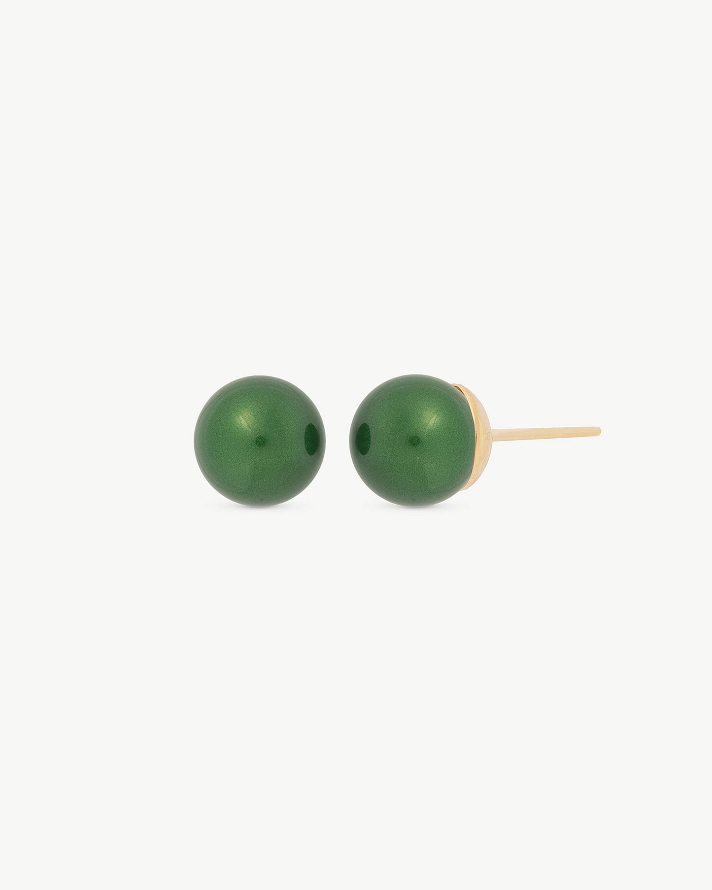 Green Lyra earrings