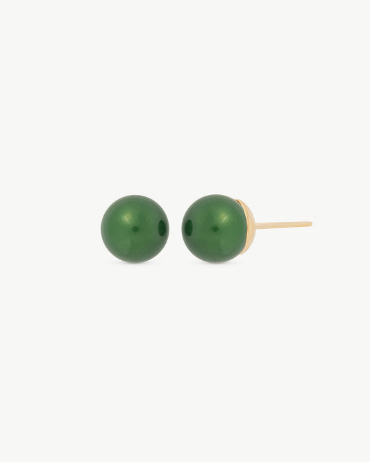 Green Lyra earrings