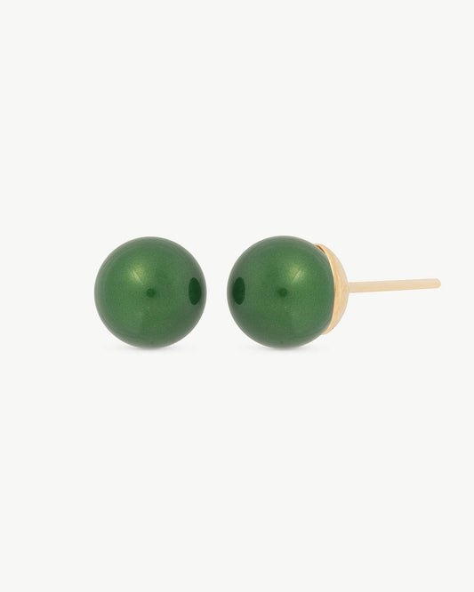 Green Lyra earrings