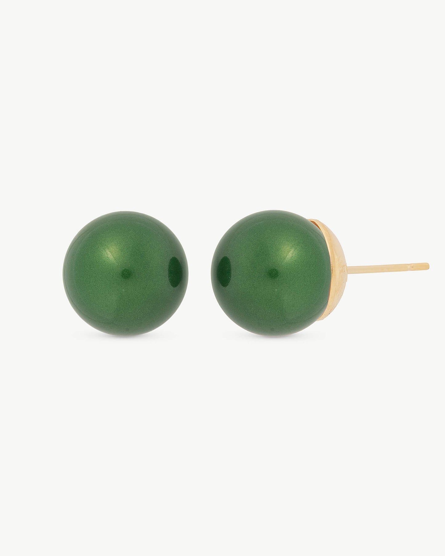 Green Lyra earrings