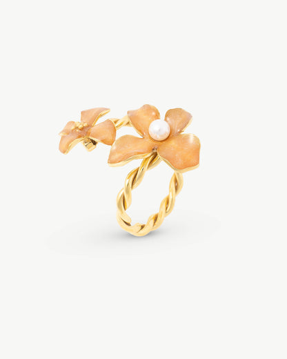 Ochre Flowers Ring