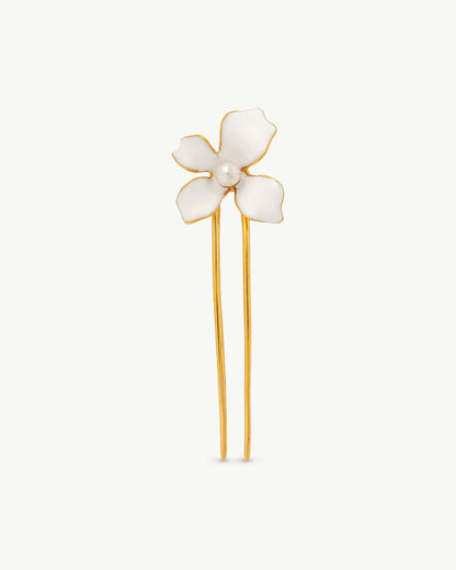 White Flowers Hair Accessory