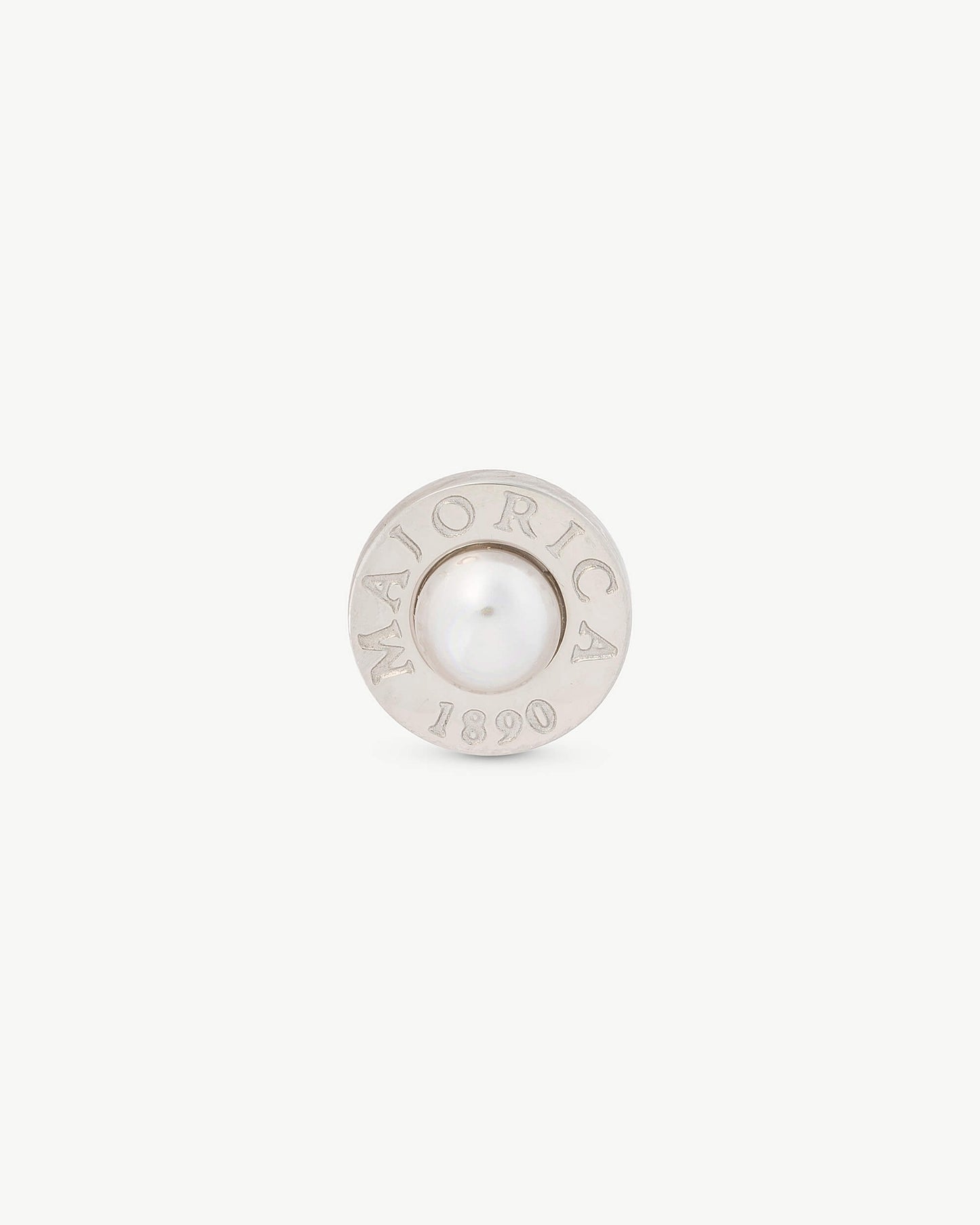 White Circle Pin