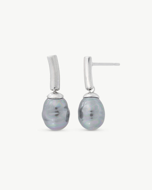 Agora Grey Spike Earrings