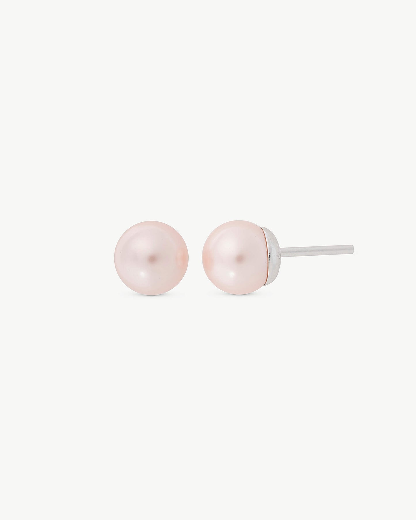 6mm Rose Lyra Pearl Earrings