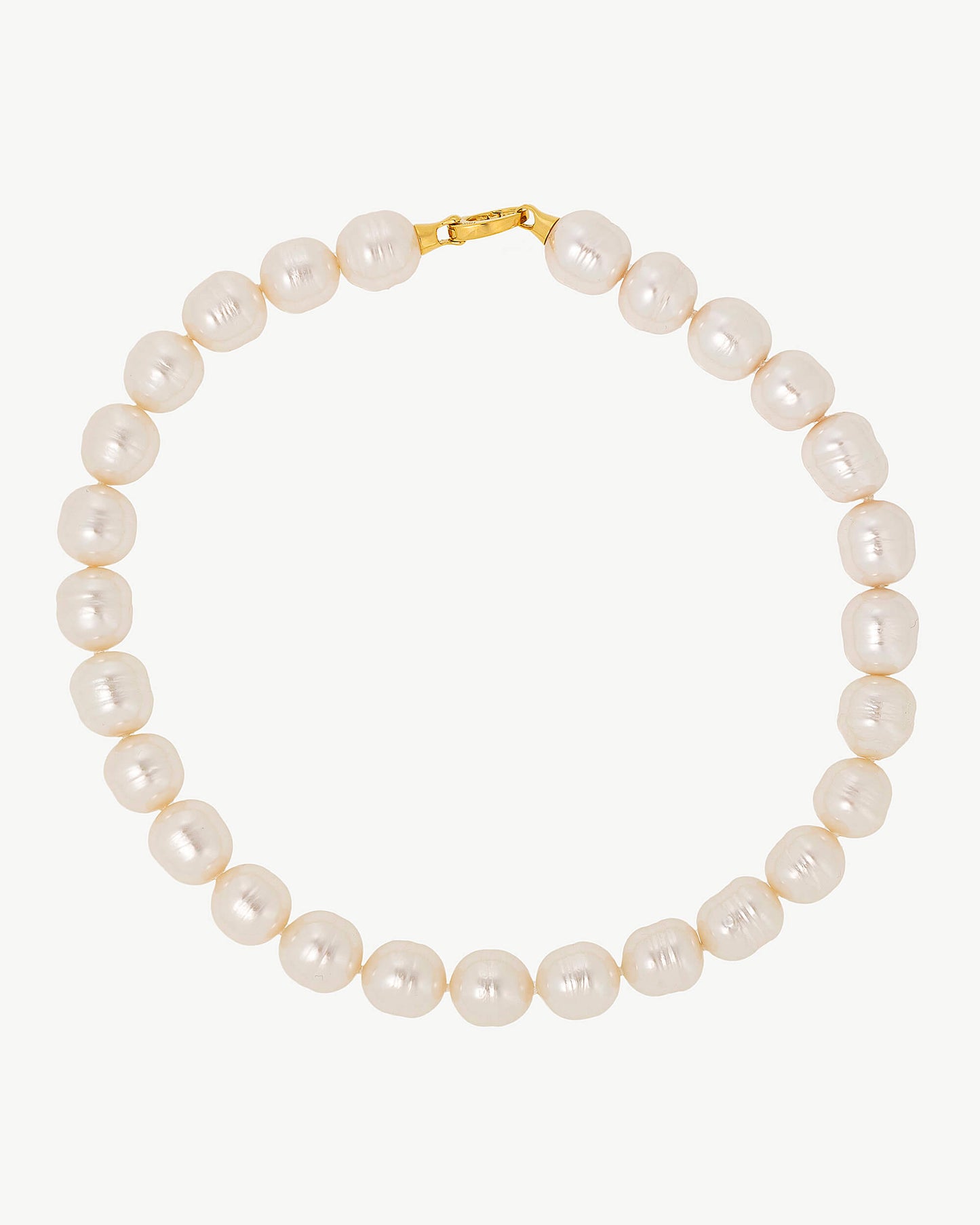 Lyra Golden Baroque Pearl Necklace