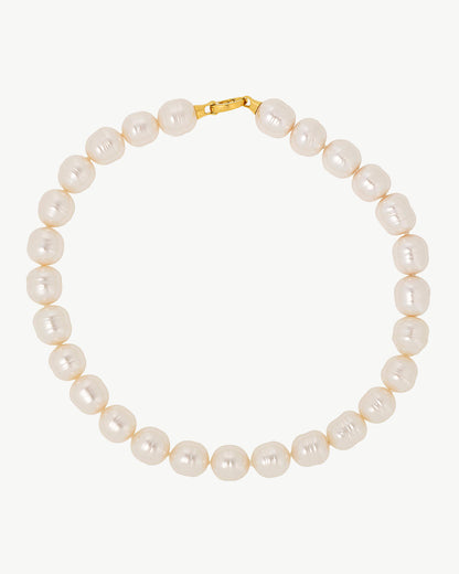 Lyra Golden Baroque Pearl Necklace