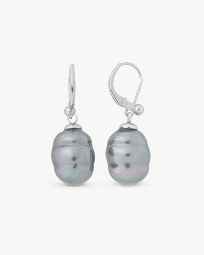 Agora Grey Dangle Earrings