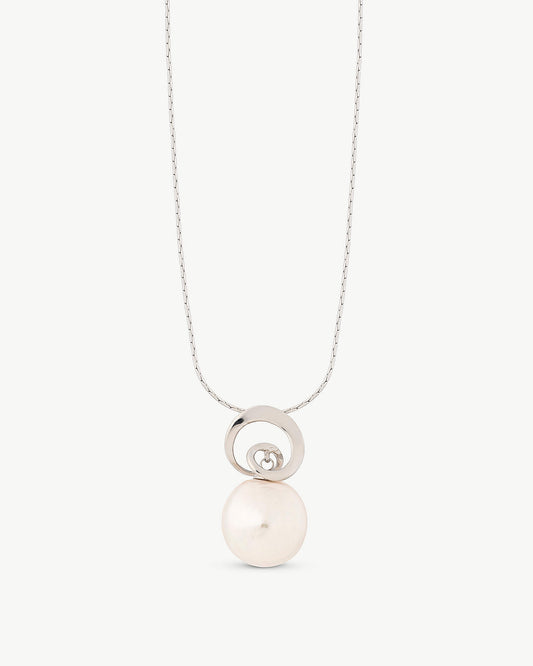 Spiral Pearl Necklace